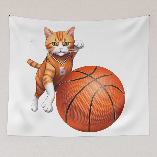 Item preview, Feline Frenzy: Basketball Players Turned Cat Athletes designed and sold by CustomTeeCraft.