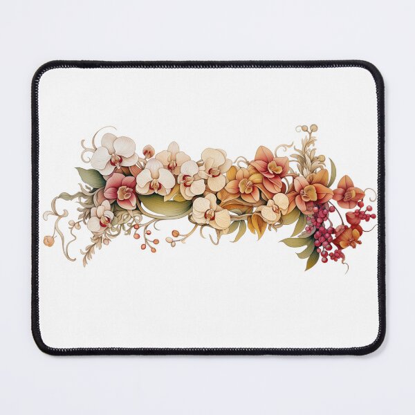 Item preview, Orchid floral border - flower edges designed and sold by Daydreamsatdawn.