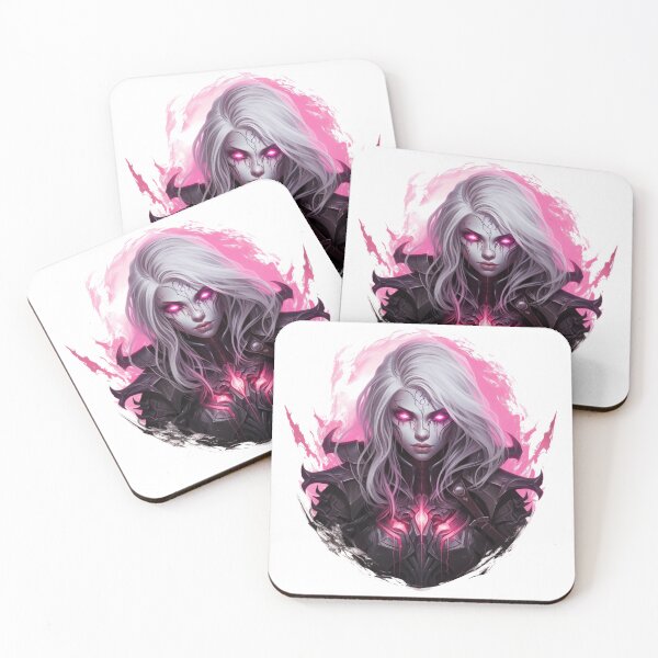 Item preview, Female death knight with pink glowing eyes designed and sold by GoodThings66.