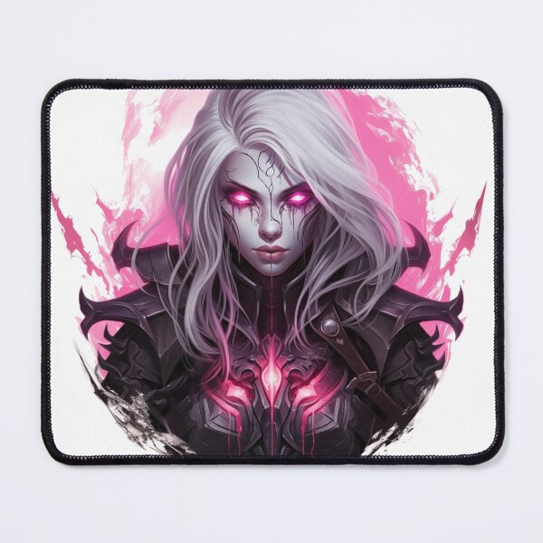 Item preview, Female death knight with pink glowing eyes designed and sold by GoodThings66.