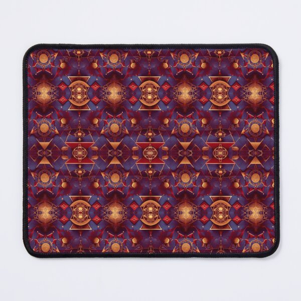 Item preview, Red gold blue pattern designed and sold by Flowersonstuff.