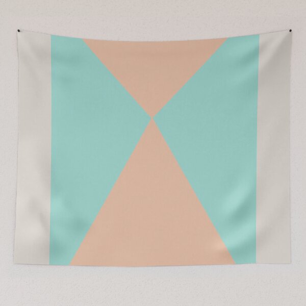 Item preview, Mid Century Modern Vintage Inspired Colorfield Geometric Abstract Poster designed and sold by pollylopsicle.