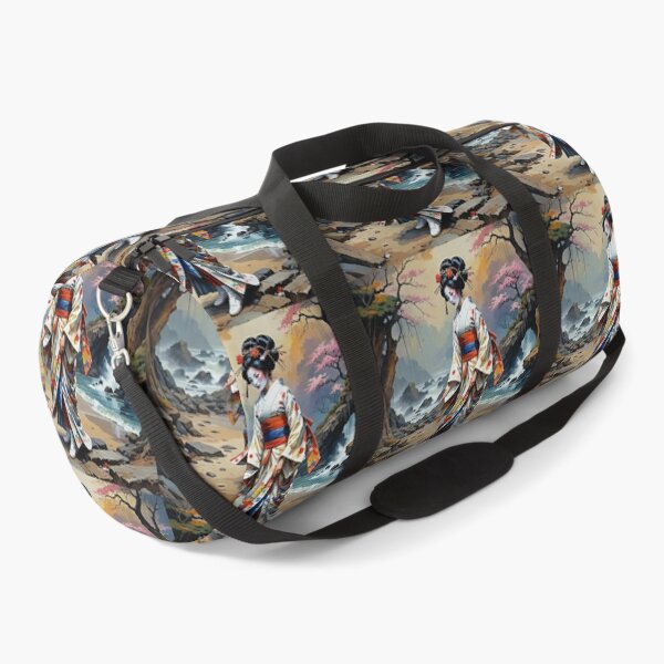 Item preview,  Beautiful abstract geisha, kimono , on the beach, seaside, waves designed and sold by Coolparrotgirl.