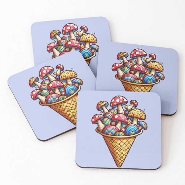 Item preview, ice cream cone with candy mushrooms 2 designed and sold by Mike Kiev art.