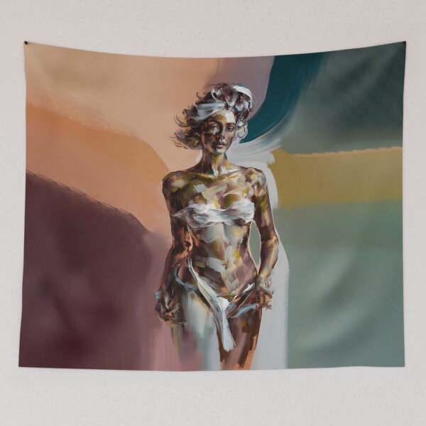 Item preview, Expressive Abstract Art: Bold Brushstrokes of Female Figures designed and sold by MarinaFila.