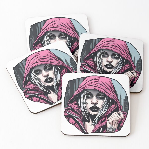 Item preview, Woman with hood illustration/vector art designed and sold by Salimgor Hangaround Music.