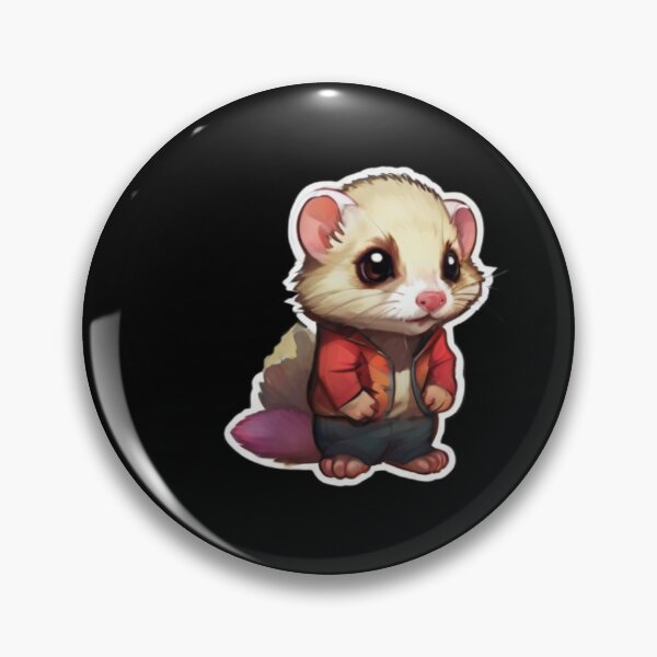 Item preview, Overjoyed Chibi Ferret designed and sold by products4urduke.