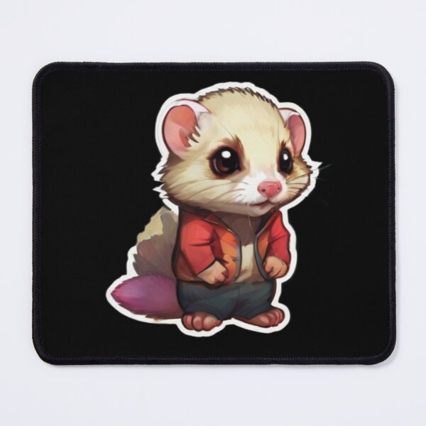 Item preview, Overjoyed Chibi Ferret designed and sold by products4urduke.