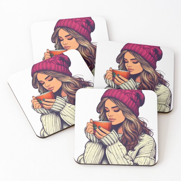 Item preview,  Linda chica tomando café designed and sold by ShopMaxiDesigns.