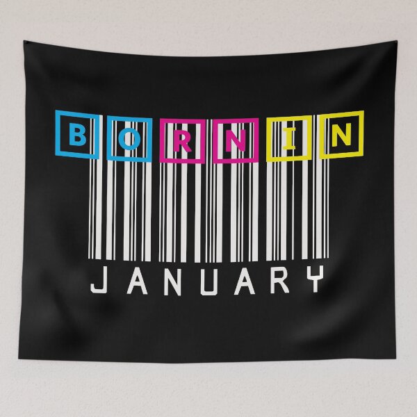 Item preview, BORN IN JANUARY designed and sold by LiscaGraphicArt.