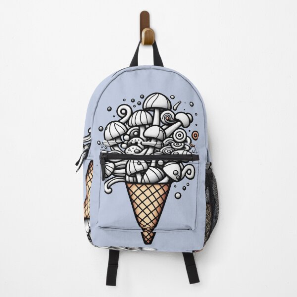 Item preview, ice cream cone with candy mushrooms 3 designed and sold by Mike Kiev art.