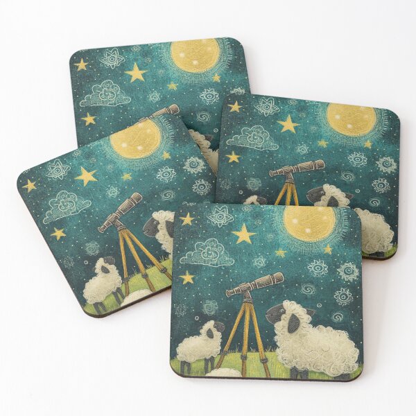 Item preview, Dreamy Sheep Stargaze designed and sold by cute-animals99.