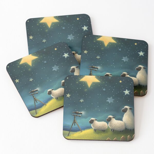 Item preview, Dreamy Sheep Stargaze designed and sold by cute-animals99.