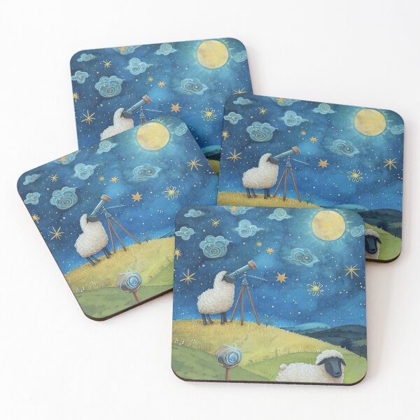 Item preview, Dreamy Sheep Stargaze designed and sold by cute-animals99.