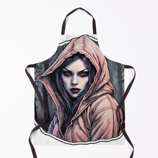 Item preview, Modern female vampire in the forest illustration/vector art designed and sold by Salimgor Hangaround Music.