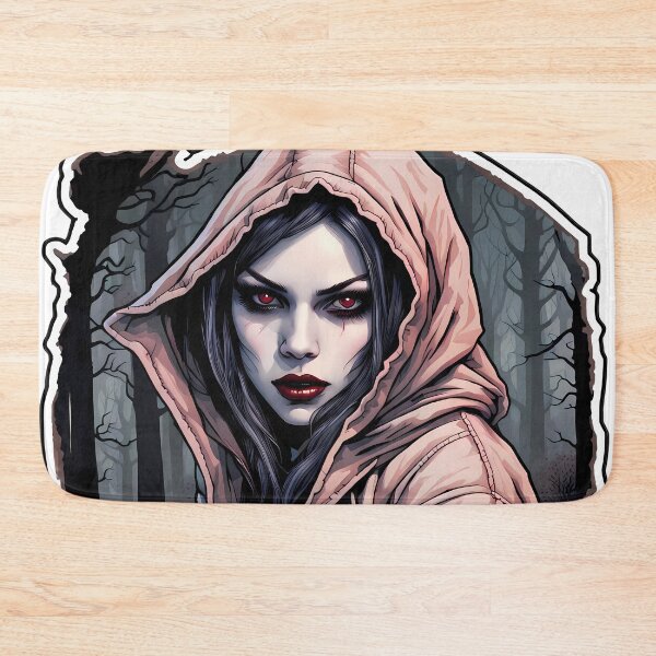 Item preview, Modern female vampire in the forest illustration/vector art designed and sold by Salimgor Hangaround Music.