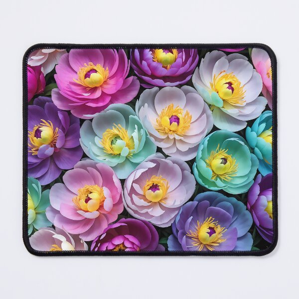 Item preview, Colorful Picture of a Group of Peony Flowers designed and sold by Petalandfur.