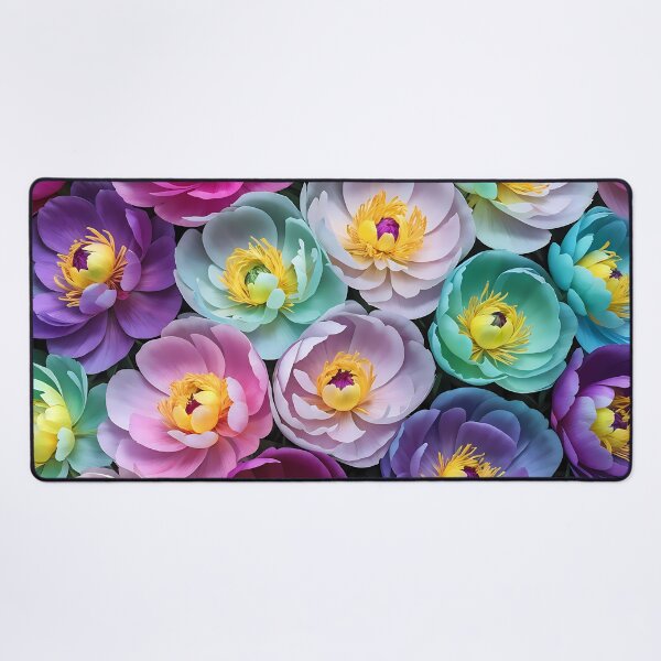 Item preview, Colorful Picture of a Group of Peony Flowers designed and sold by Petalandfur.