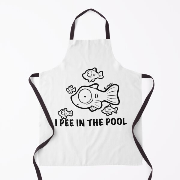 Item preview, I pee in the pool fish Outline designed and sold by Bovinae Art.