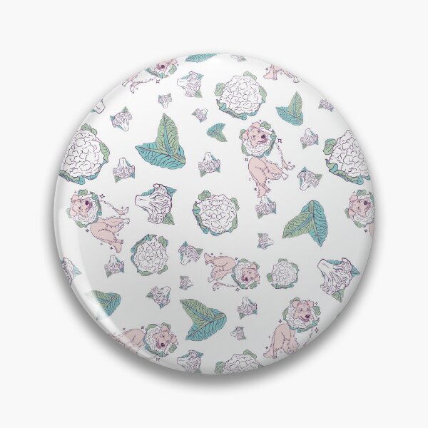 Item preview, Collieflower Companions Charming Collie Cauliflower Seamless Pattern designed and sold by SPIRIMAL.