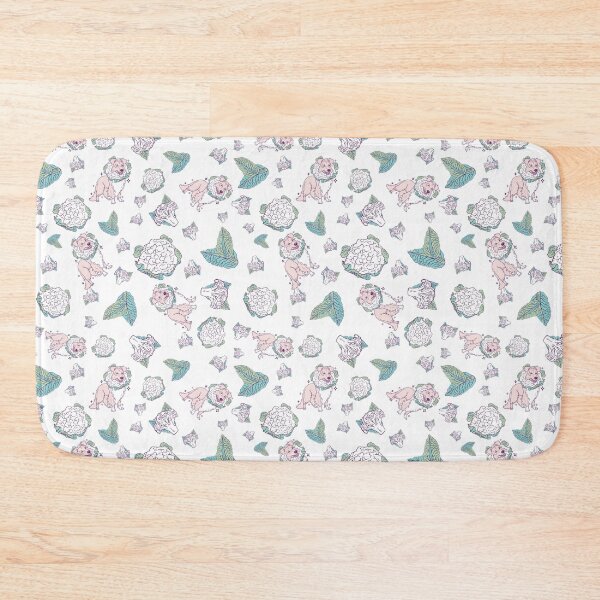 Item preview, Collieflower Companions Charming Collie Cauliflower Seamless Pattern designed and sold by SPIRIMAL.
