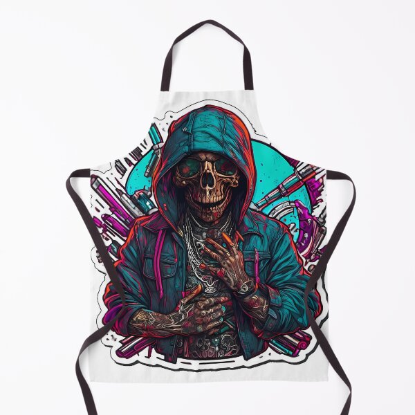 Item preview, Colorful Gangster Skeleton illustration/vector art designed and sold by Salimgor Hangaround Music.