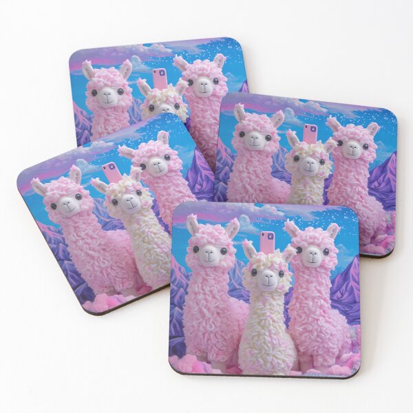 Item preview, Fashionable Llama Selfie designed and sold by cute-animals99.