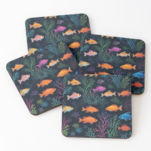 Item preview, Sea organisms and coral reef ecosystem print design  designed and sold by Anshu3813.