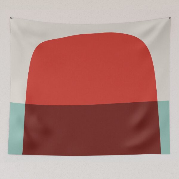 Item preview, Mid Century Modern Vintage Inspired Colorfield Geometric Abstract Poster designed and sold by pollylopsicle.