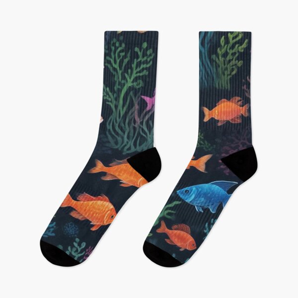 Item preview, Sea organisms and coral reef ecosystem print design  designed and sold by Anshu3813.