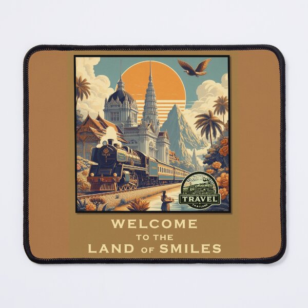 Item preview, Welcome to the Land of Smiles, Travel Thailand Train designed and sold by Artwear-art for life.