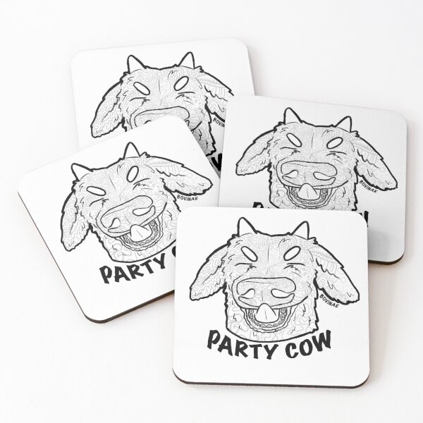 Item preview, Party Cow Outline designed and sold by Bovinae Art.