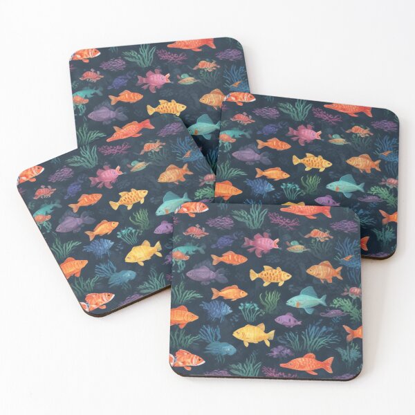 Item preview, Sea organisms and coral reef ecosystem print design  designed and sold by Anshu3813.