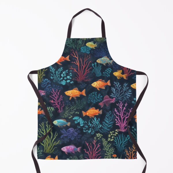 Item preview, Sea organisms and coral reef ecosystem print design designed and sold by Anshu3813.