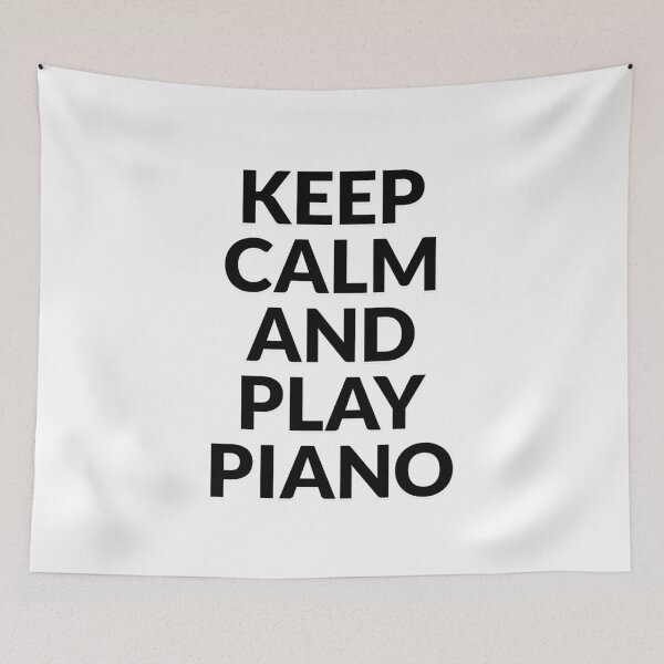 Item preview, Keep Calm and Play Piano - piano player designed and sold by Inspirationmotivation.