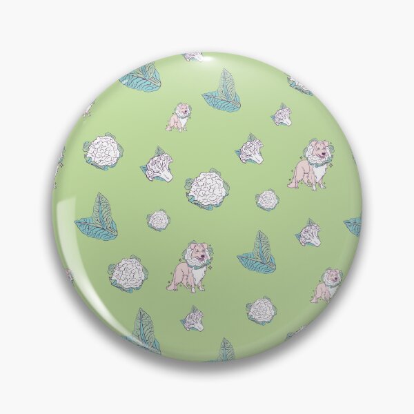 Item preview, Collieflower Meadow Collie Cauliflower Seamless Pattern designed and sold by SPIRIMAL.