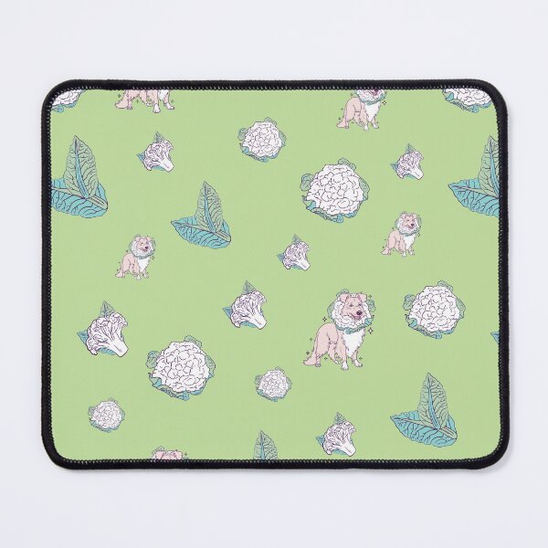 Item preview, Collieflower Meadow Collie Cauliflower Seamless Pattern designed and sold by SPIRIMAL.