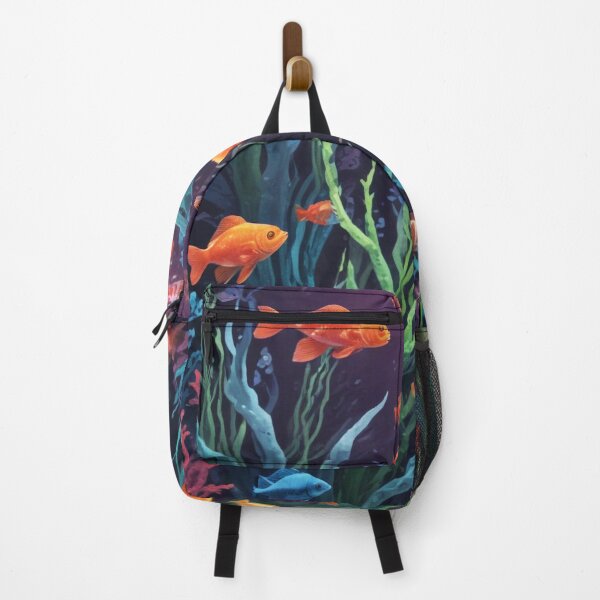Item preview, Aqua fishes and coral reef ecosystem print design designed and sold by Anshu3813.