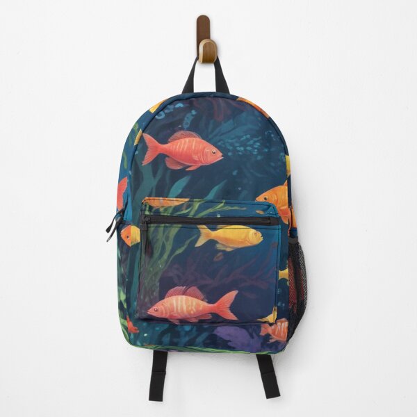 Item preview, Aqua fishes and coral reef ecosystem print design designed and sold by Anshu3813.