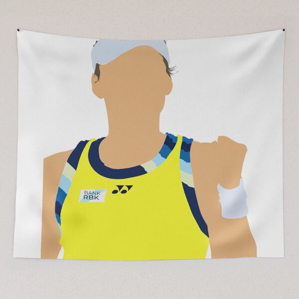 Item preview, Elena Rybakina Minimalist Vector design designed and sold by dennaibz.