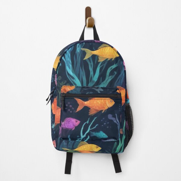 Item preview, Aqua fishes and coral reef ecosystem print design designed and sold by Anshu3813.