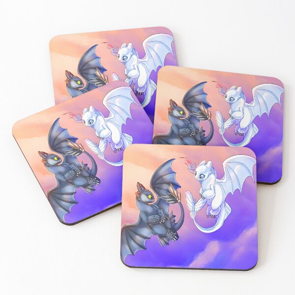 Item preview, Toothless Night Fury And Light Fury designed and sold by Tia-tez.