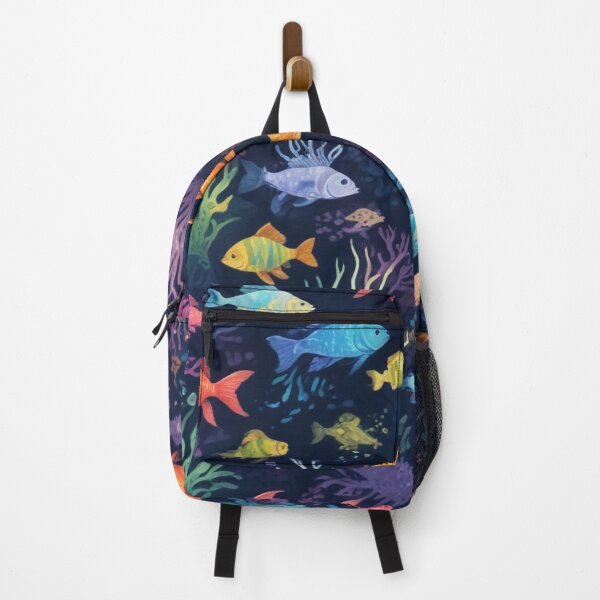 Item preview, Aqua fishes and coral reef ecosystem print design designed and sold by Anshu3813.