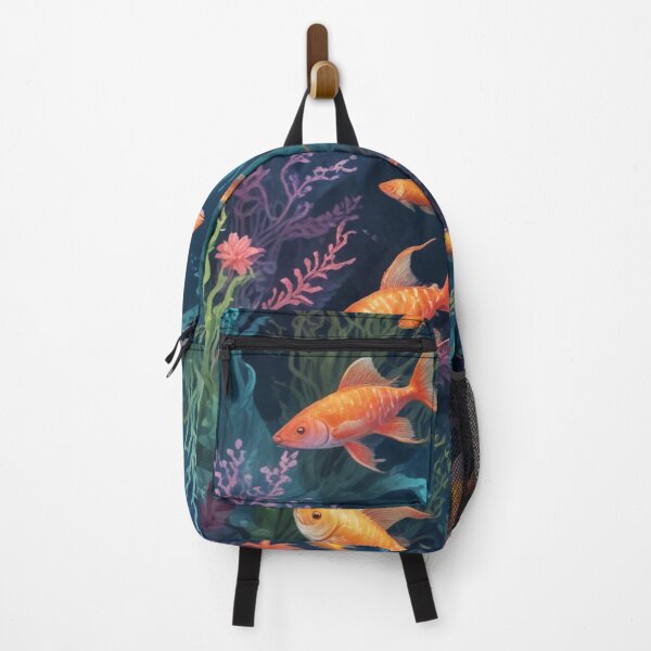 Item preview, Aqua fishes and coral reef ecosystem print design designed and sold by Anshu3813.