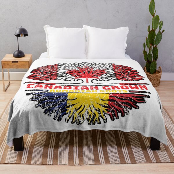 Item preview, Romania Romanian Canadian Canada Tree Roots Flag designed and sold by FlagX.