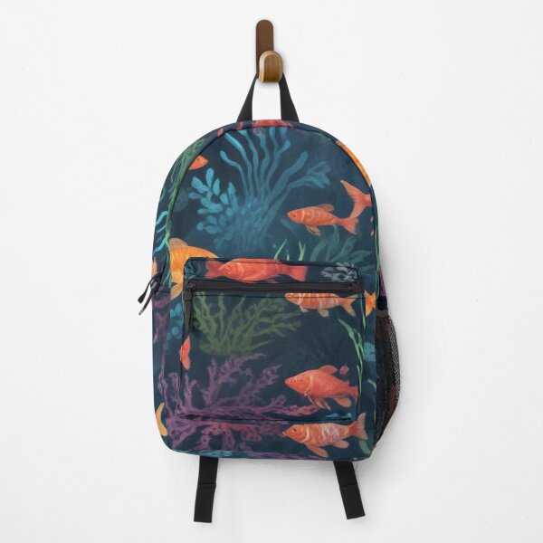 Item preview, Aqua fishes and coral reef ecosystem print design designed and sold by Anshu3813.