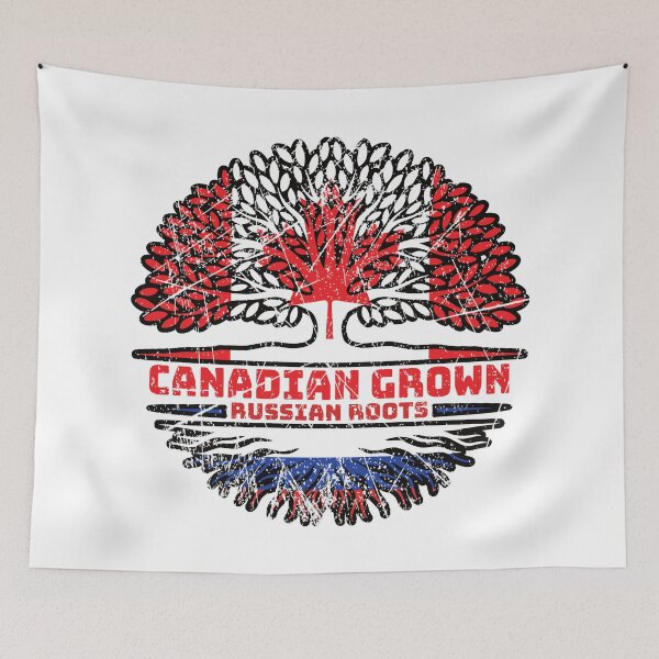 Item preview, Russia Russian Canadian Canada Tree Roots Flag designed and sold by FlagX.