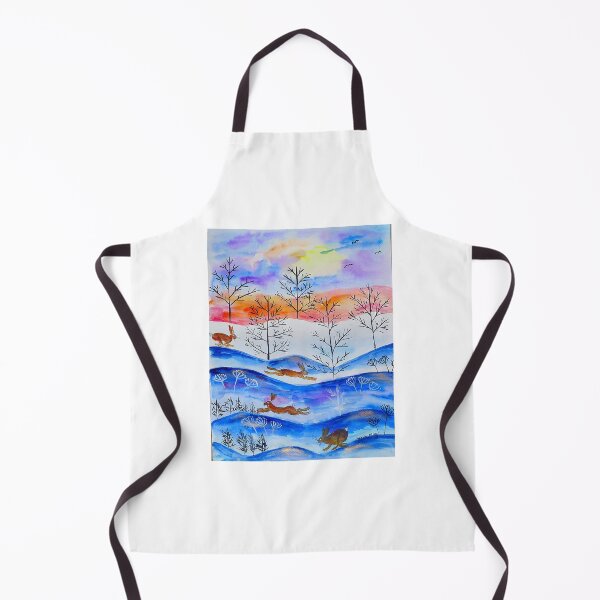 Item preview, Hares leaping among Trees at Sunset designed and sold by Casimirasart.