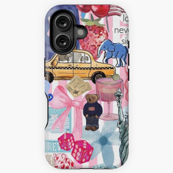 Artikel-Vorschau von Preppy Rosa & Blau Collage, designt und verkauft von byestel.