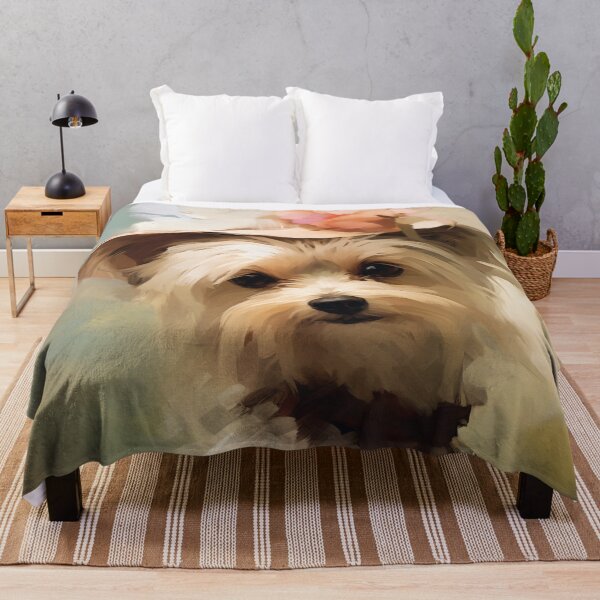 Artikelvorschau, Yorkshire Terrier Dame Im Fruehling | Impressionismus entworfen und verkauft von AniDragonfly.
